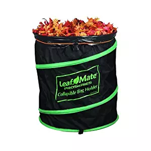 LeafMate Collapsible Yard Bag Holder, Heavy Duty, Reusable Leaf and Lawn Waste Bag