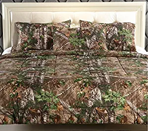 Realtree Xtra Green Micro Peach Super Soft Printed Comforter (Full/Queen)