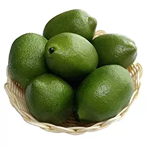 Black Duck Brand LLC 10pcs Decorative Artificial Green Limes Fake Fruit Decor Home House Kitchen Party Decoration Lifelike Simulation Fruit