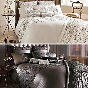 Kylie Minogue Eva Oyster Cream King Size Duvet Cover by Kylie Minogue