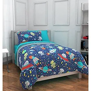 Mainstays Kids Outer Space Bed in a Bag Bedding Set, TWIN