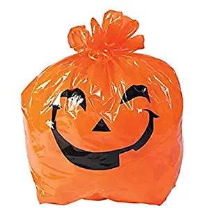 12 pack --- Jack O Lantern Pumpkin Lawn Bags - 28x30 size