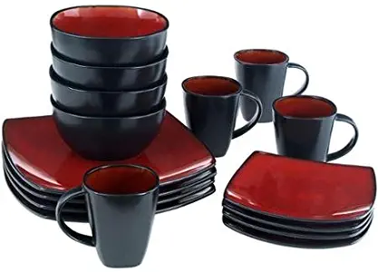 Better Homes and Gardens 16-Piece Dinnerware Set, Tuscan Red