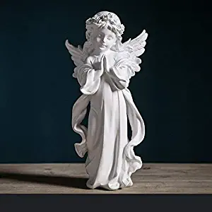 DECOTX Angel Statue Nordic Decor Sculpture Living Room Teenage Angel Miniatures Home Model Character Statue Nostalgic Figure Figurines Crafts