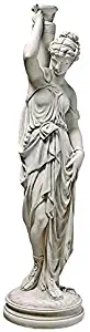 Design Toscano KY799519 Dione The Divine Water Goddess Greek Garden Statue, Grande, Antique Stone