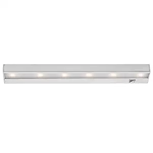 WAC Lighting BA-LED6-WT LEDme 18in 120V 3000K in White Under Cabinet LED Light bar, 18 Inches