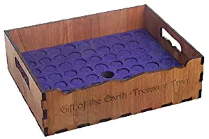 Urban Forest Essential Oil Large Wooden Tray Storage - Secure, Organized Storage for Easy Access To Your Bottles - Holds 63 Vials Each