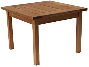 Amazonia Milano Square and Solid Side Table |Super quality Eucalyptus Wood| Perfect for gardens and patios