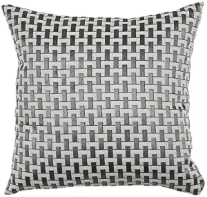 Urban Loft by Westex Soho Cushion, 20" x 20", Silver/Grey