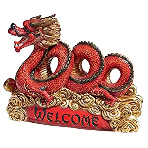 Design Toscano Asian Zen Dragon Garden Welcome Statue