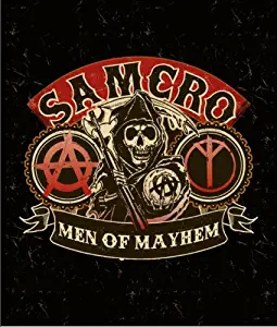 Sons of Anarchy Luxury Plush Throw Raschel Blanket--Samcro-Men of Mayhem
