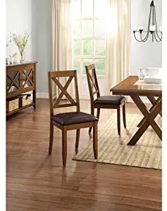 Better Homes and Gardens Maddox Crossing Dining Chair, Set of 2, Brown