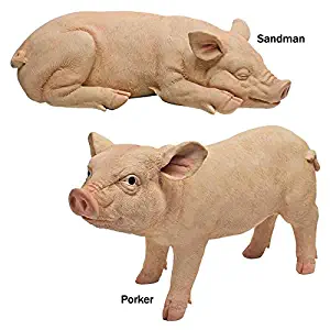 Design Toscano Piggy Garden Statue Set, Multicolored