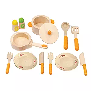 Hape Gourmet Play Kitchen Starter Accessories Wooden Play Set