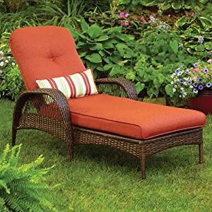 Better Homes and Gardens.. Durable Steel Frame Chaise Lounge (Orange)