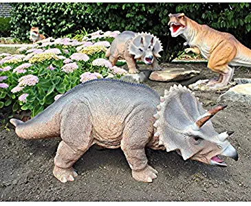 Design Toscano Scaled Jurassic Triceratops Dinosaur Statue
