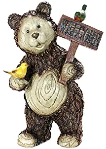 Welcome Bear Statue 21"