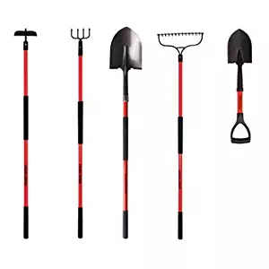 Black & Decker 5-Piece Long-Handled Garden Tool Set