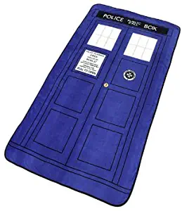 Doctor Who Tardis Large Throw Blanket - LARGEST & NEWEST & SOFTEST Throw Blanket 50"x89"