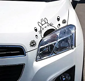 2 Pcs Cute Kawaii Animal Cartoon Anime Totoro Car Sticker Decorative Combination Window Wall Laptop Stickers Decal Notebook Deco Auto Decoration Home Decor Decals DIY Novelty Gift