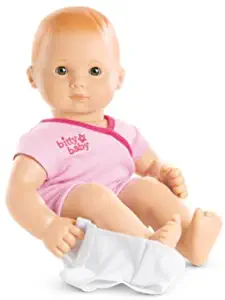 American Girl - Bitty Baby Doll Light Skin Red Hair Hazel Eyes BB6 with Pink Bodysuit