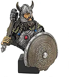 Design Toscano Viking Warrior with Thor's Thunder Hammer Statue