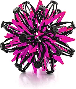 VIP Home Essentials Mini Sphere Toy Rings Stretch Expanding Ball Toys Funny for Kids - Pink Black