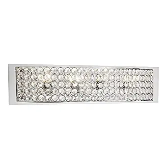 Kichler Lighting 4-Light Krystal Ice Chrome Crystal Bathroom Vanity Light