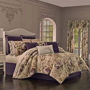 J Queen New York, Inc. Floral Grace Comforter Set Plum