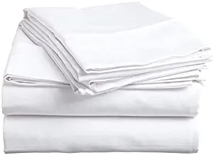 RV Mattress Short Queen Sheet Set - (60x75) 400 Thread Count Egyptian Cotton -Made Specifically for RV, Camper & Motorhomes (Short Queen) (White)