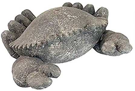 Design Toscano FU13481 Cantankerous Stone Crab Garden Statue, Greystone