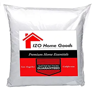 IZO Home Goods Square Sham Stuffer Hypo-allergenic Poly Pillow Form Insert, 20" W x 20" L