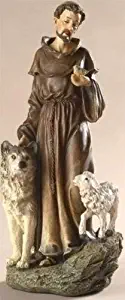 Renaissance Collection Joseph's Studio by Roman Exclusive Saint Francis with Animals Figurine, 9.75-Inch