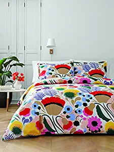 Marimekko 221435 Ojakellukka Duvet Cover Set, King, Multi