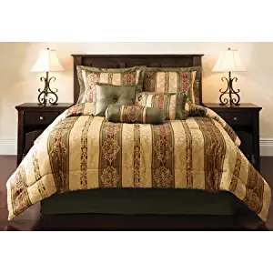 Mainstays Dakota 7 Piece Comforter Set, King