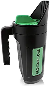 Spot Spreader Hand Spreader Shaker for Seed, Salt, De-Icer, Ice Melt, Earth Food and Fertilizer - Multiple Opening Sizes for Any Need - Up to 80 Oz - Most Efficient & Sturdy Product on The Market