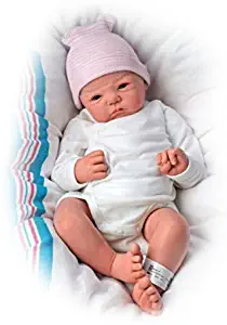 The Ashton-Drake Galleries Sandy Faber Welcome To The World Newborn Baby Girl Doll, 18-Inches