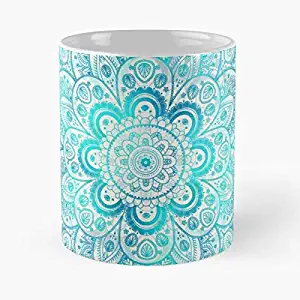 Turquoise Mandala Lace Blue C Great Gift 11 oz Mug For Everyone