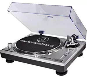 Audio-Technica AT-LP120-USB Direct-Drive Professional Turntable (USB & Analog), Silver