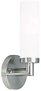 Livex Lighting 10103-91 Aero 1-Light Wall Sconce, Brushed Nickel