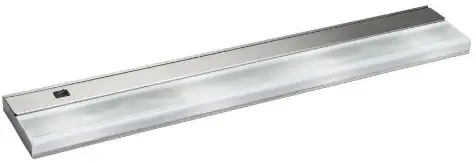 Kichler 10584SS TaskWork Direct Wire 30IN 4LT 12V Xenon Undercabinet Light, Brushed Stainless Steel Finish with Frosted Glass Diffuser