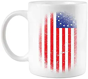 Distressed 13 Colonies Betsy Ross First American Flag Coffee Mug