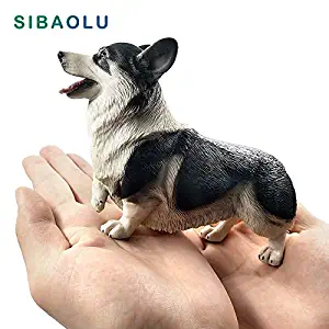 Farmland Animals - Simulation Cute Big Corgi Dog Farm Animal Model Figurine Statue PVC Figure Home Decor Fairy Garden Decoration Accessories Modern - by MINIA - 1 Pcs