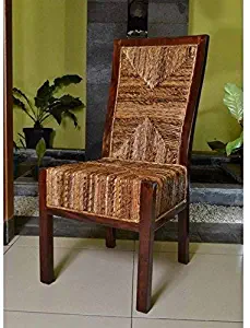 International Caravan SG-3306-2CH-IC Furniture Piece Set of Two Dallas Abaca Weave Dining Chair