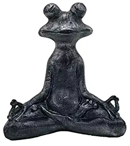 JB Exports Frog Meditating Statue | Buddha Zen Yoga Frog Figurine for Indoor, Outdoor, Yard and Zen Garden for Decoration.