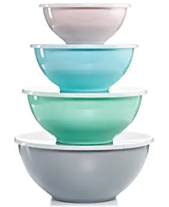 Martha Stewart 8 Pc Pastel Melamine Bowl Set