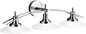 Kichler 6463NI Structures Bath 3-Light Halogen, Brushed Nickel