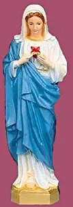 36 inch Immaculate Heart Of Mary - Outdoor Vinyl Statue, Full Color Finish