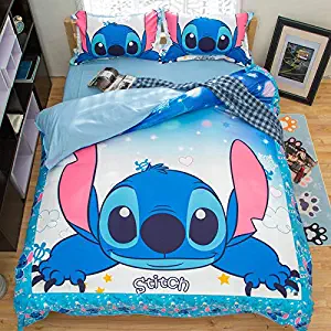 Sunday 3D Duvet Cover Printed Anime Cartoon Bedding Sets with 3 Pieces 1 Duvet Cover 2 Pillowcases, Best Gift for Kids, Full