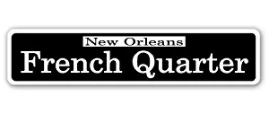 SignMission 2" X 9" Decal, French Quarter